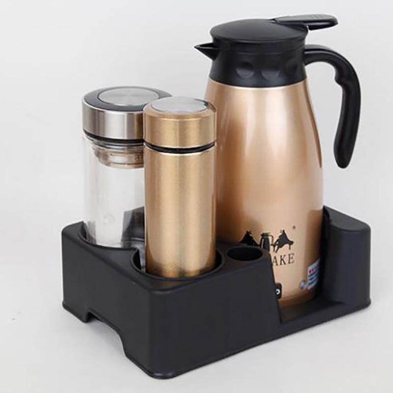 12V/24V 800ml Car Stainless Steel Electric Heating Kettle Set Temperature Insulation Pot Coffee Tea Water Heating Pot