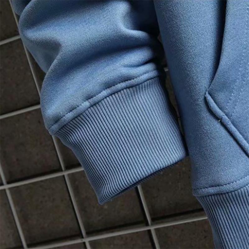 Fleece Sweater Men's Autumn and Winter Sweaters Hooded Loose All-match Pullover Knitted Sweatshirts