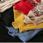 National Style Vintage Pullover Sweater Women Autumn Winter High-neck Plus Size Inner Base Sweater Loose Knitwear