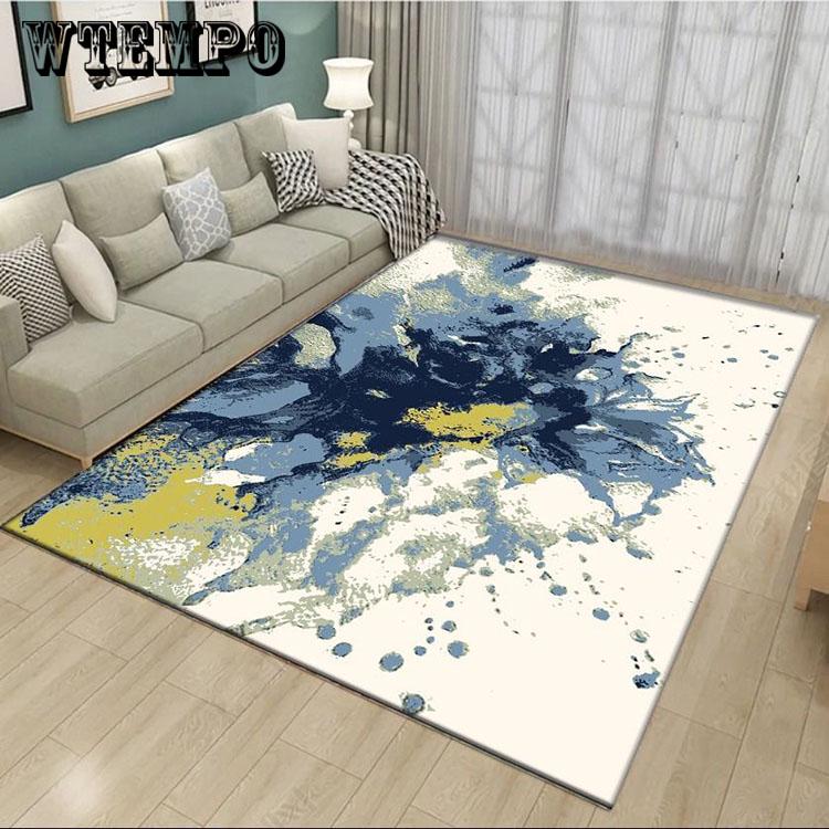 Nordic Geometric Printed Carpets Rugs Modern Coffee Table Bedroom Living Room Non-Slip