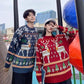 WTEMPO Christmas Couple Sweater Winter Warm Pullover Soft Casual Knitted Sweater