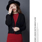 Autumn and Winter V-neck Loose Sweater Bat Shirt Short Knit Top Fashion Casual Women's Jacket
