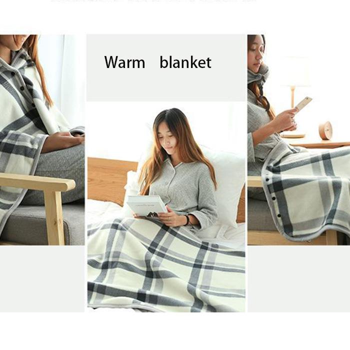 Thicken In Autumn and Winter To Keep Warm and Heat Take A Lazy Flannel Blanket Multi-purpose Shawl Blanket Female Nap Cloak