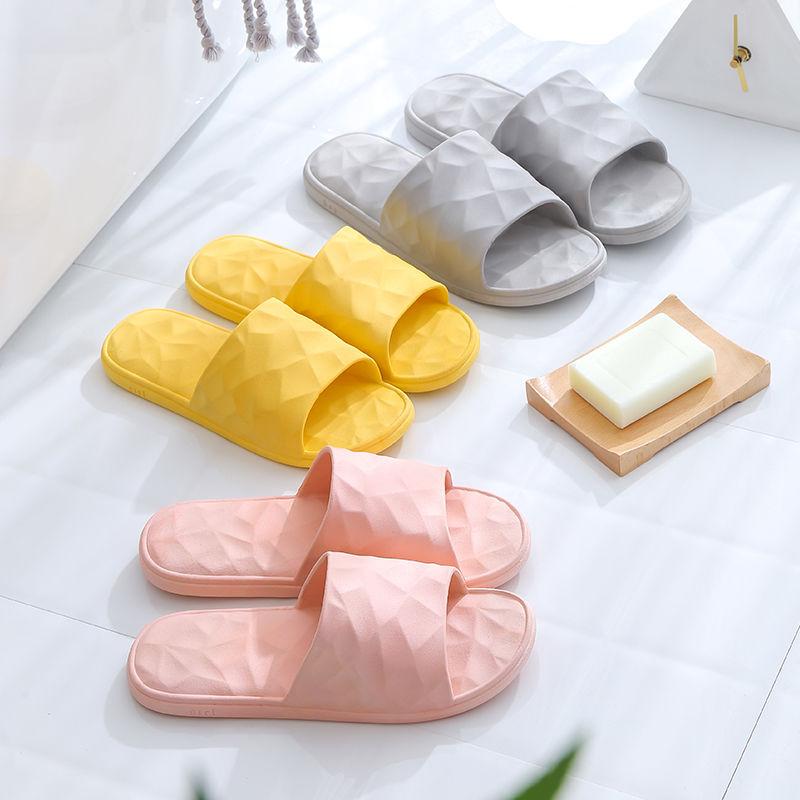 Summer Home Indoor Women's Sandals Bathroom Bath Non-slip Household Slippers Soft Sole Home Solid Color Couple Slippers