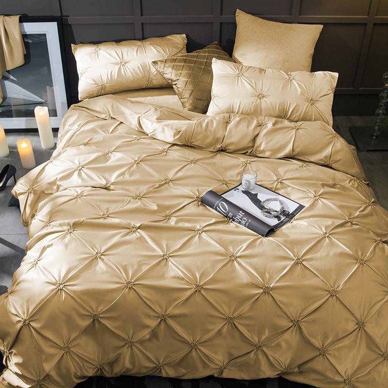 4pcs 100% Cotton Solid Color Pillow Cover  Soft Couple Pillowcase Duvet Cover
