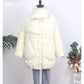 Scarf Down Jacket Women's Mid-length Korean Style Loose Thick Literary Simple Fashion Large Size Jacket