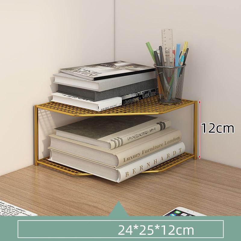 Bookcase Corner Shelf Simple Desk Corner Corner Cabinet Bay Window Desktop Triangle Corner Bookcase Storage Rack