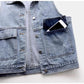 Women's Denim Vest Short Spring/summer-autumn 2021 Simple Big Pocket Sleeveless Vest All-match Loose Top Cardigan