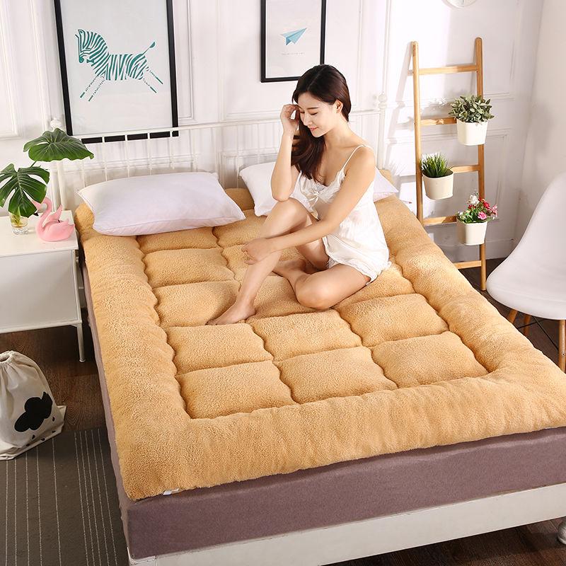 Thick Warm Lamb Velvet Mattress Student Dormitory Foldable Tatami Non-slip Bed Sleeping Mat Mattress
