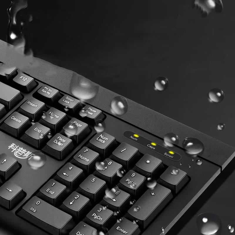 Mute Keyboard and Mouse Set Manipulator Feel Wired Laptop Usb Office Home Keyboard and Mouse Set