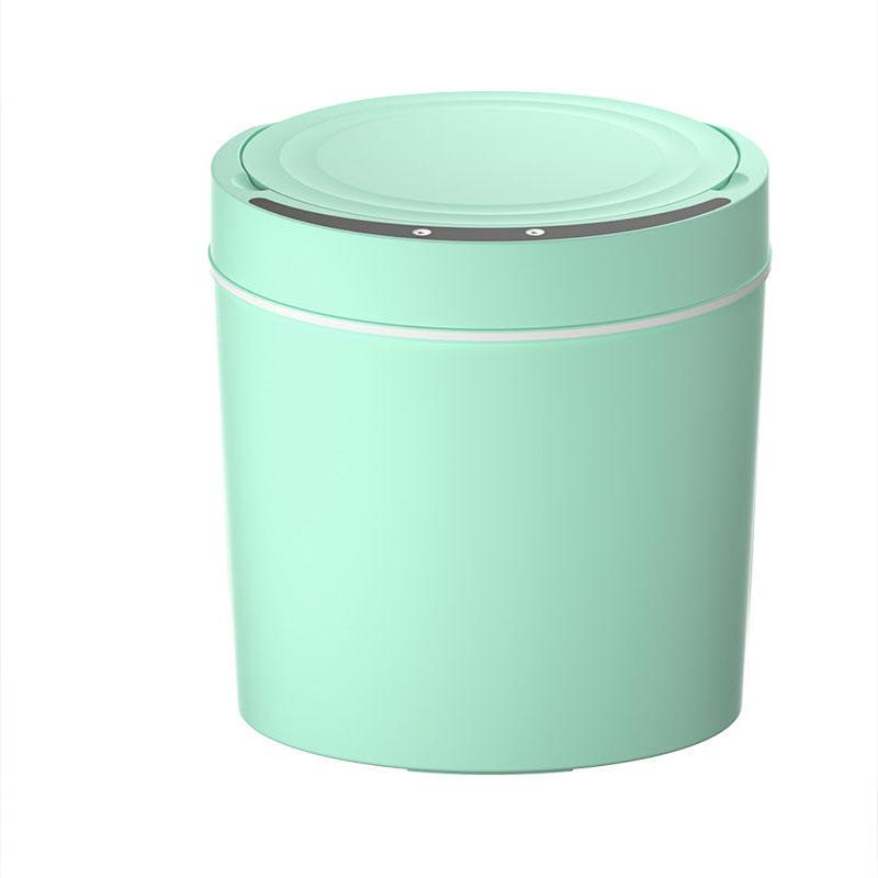 Smart Trash Can Household Battery with Cover Automatic Induction Living Room Bathroom Toilet Kitchen Creative Electric Waste Paper Basket