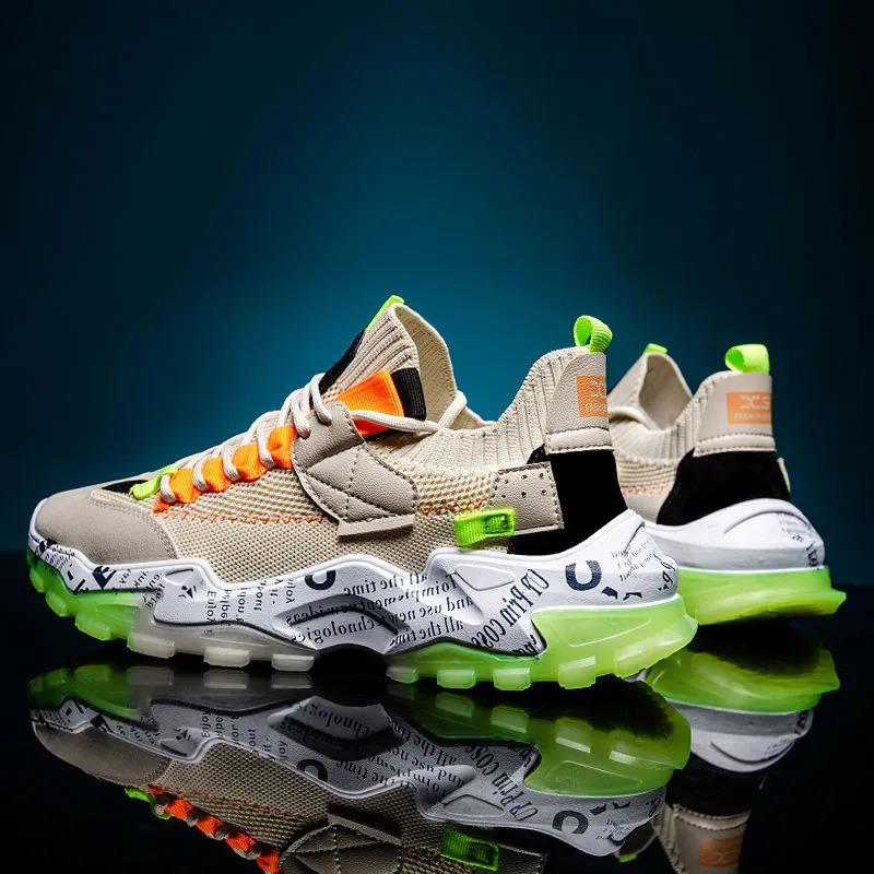 Fall Casual Men's Shoes Korean Style Trendy Sneakers All-match Flying Shoes for Students