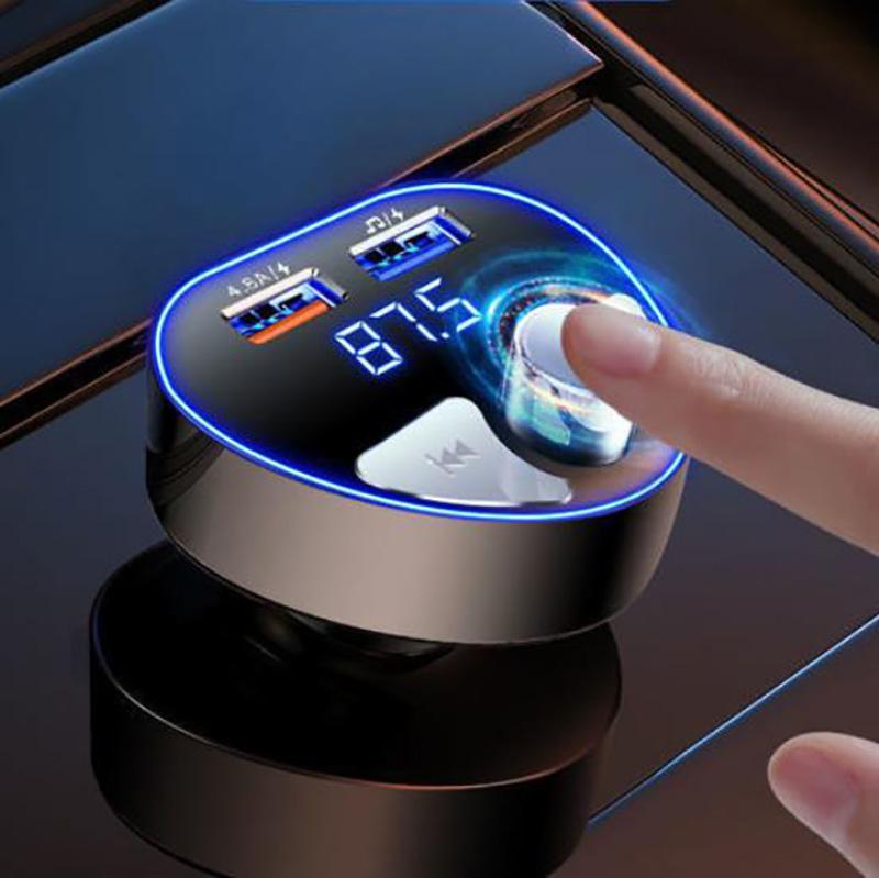 High Sound Quality Car MP3 Player Car Bluetooth Receiver Dual USB Port Fast Charger Multi-function Charging Tool Car Supplies