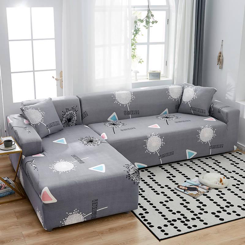 Solid Color Elastic Universal Slipcover All-inclusive Anti-slip Sofa Covers Towel for Dining Room 1/2/3/4 Seater Stretch Sofa Covers