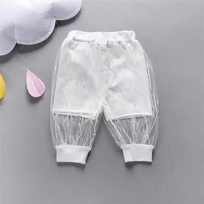 Children's Summer Thin Anti Mosquito Pants Leggings Casual Pants Mesh Korean Loose Lantern Pants Air Conditioning Pants For Boys and Girls
