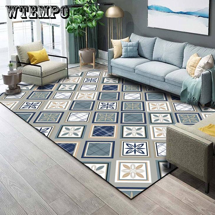 Large Size Carpets for Modern Living Room Soft Geometric Carpet for  Non slip Bedside Rugs