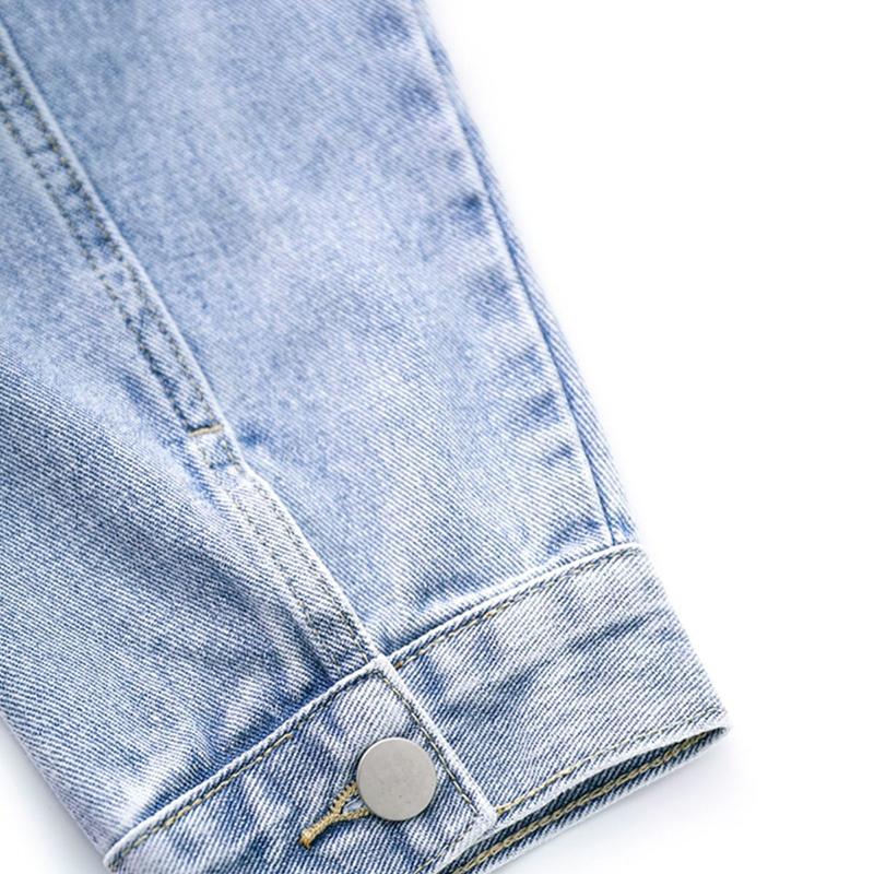 Denim Jacket Women's Spring and Autumn Korean Version All-match BF Loose Short Long-sleeved Retro Top Women's