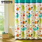Curtain Fabric Shower Curtain Fabric Waterproof Padded Partition Shower Curtain Set Free Perforated Telescopic Rod Bathroom Curtain