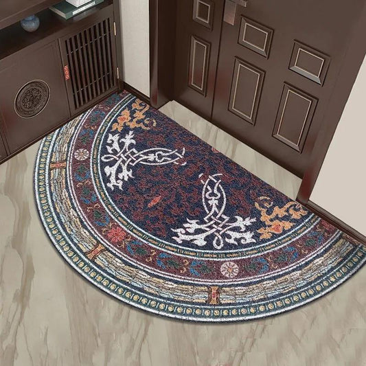 Semi-circular Carpet Belt Rubber Wire Ring Mysterious Door Pad Home Home House Foot Pad Bathroom Pad Non-slip Water Wash