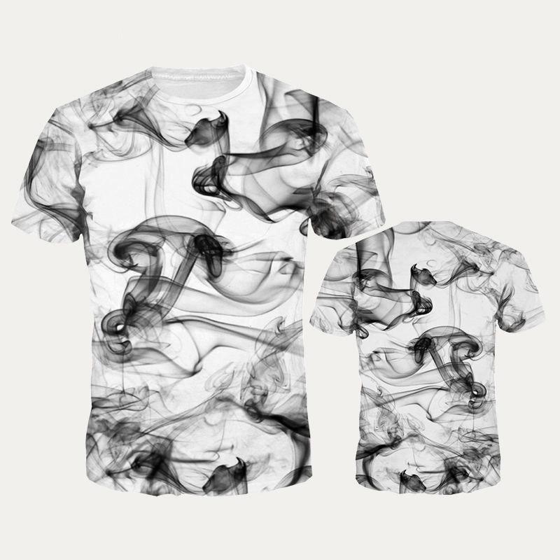 Short-sleeved T-shirt men's street personality large size short-sleeved T-shirt summer 3D printing