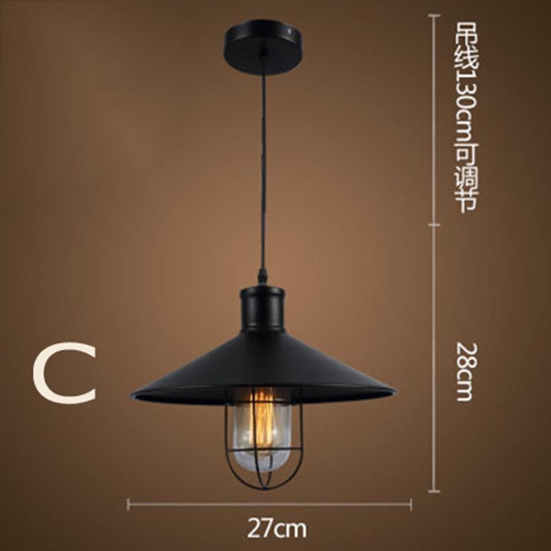 Nordic retro industrial chandelier LED lamps living room dining room chandeliers light chandelier
