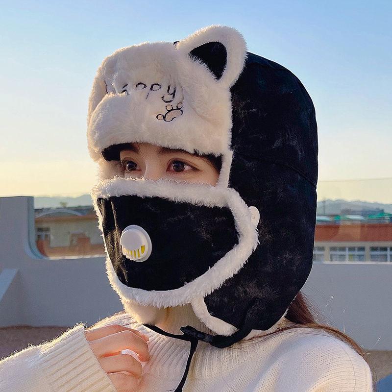 Winter Cold Proof Lei Feng Hat Children Winter Tide Riding Electric Vehicle Windproof Warm and Lovely Hat Thickened Ear Cotton In Winter