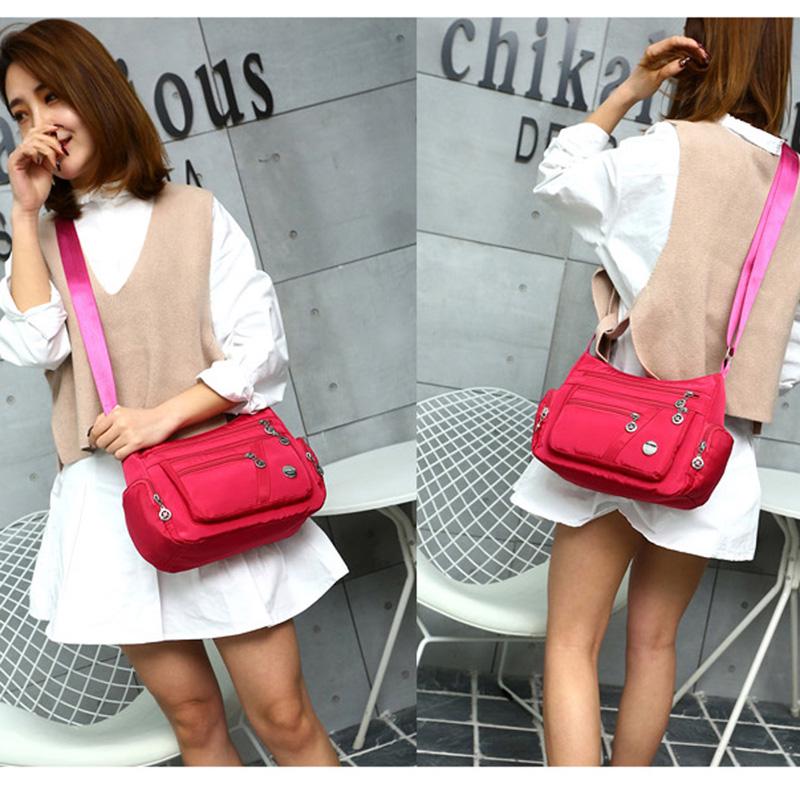 Women Casual Oxford Waterproof Handbag Single Shoulder Pocket Crossbody Bag