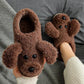 Winter Cotton Slippers for Men and Women with Indoor Non-slip Cute Thick Bottom Couple Plush Warm Slippers