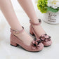 Spring  Autumn Flower Princess Shoes Small High-heeled Children's Shoes Girls Leather Shoes Dance Shoes Children's Large Children's Single Shoes