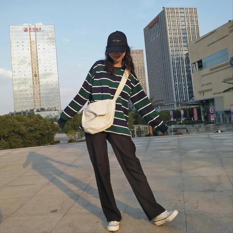 Large Capacity Canvas Bags Women Men Travel Casual Shool Daily Shoulder Simple Crossbody Solid Color Bags