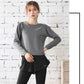 Women's 2PCS Garment Suit Professional Gym Sports Fitness Suit Quick Dryer Loose Slim Fit Large Size Suit Split Top Slim Pants Running Sets