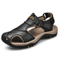 Sandals Leather Men's Shoes Outdoor Beach Shoes Men's First Layer Cowhide Sandals Men's Shoes