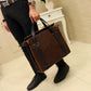 Leather Handbag for Men and Women Multifunctional Shoulder Bag Travel Crossbody Bag Large Tote Bag