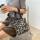 Spring and Summer All-match Leopard Zebra Student Outing Canvas Bag Tote Bag Mobile Phone Cloth Bag Handbag Female