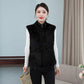 Polar Fleece Waistcoat Coral Fleece Warm Outer Wear Women’s Vest Double-sided Fleece Waistcoat Stand-up Collar Zipper Sleeveless Jacket