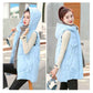 Winter Vest Women's Autumn and Winter Down Cotton Mid-length Hooded Warm Jacket