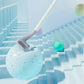 Long Handle Toilet Cleaning Brush Silicone Toilet Brushes for Bathroom Toilet Cleaning Brush Bendable Silicone Brush Head