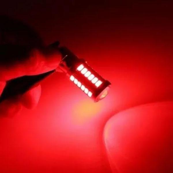 12V 100W LED Car Rear Tail Light Fog Light 1156/1157/T20 Natural/ Strobe Light Red/white 33 Light Beads