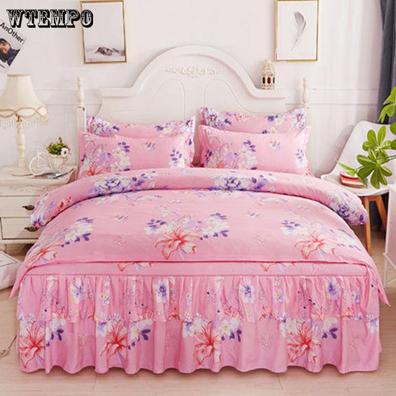 New Bedding Set Flower Double Flat Sheets  Bedspread Duvet Cover Comforter Adult Queen