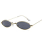 2019 New Brand Designer Vintage Oval Sunglasses Women Men Retro Clear Lens Eyewear Small Sun Glasses