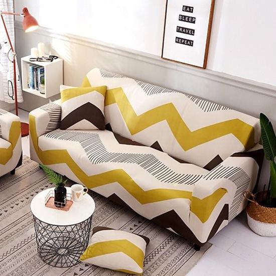 Fashion 1-4 Seaters Brown Recliner Sofa Covers Retro Recliner Sofa Cover Soft Couch Slipcovers