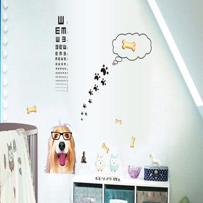 eyesight stickers Children eyesight test five generations without white edge removable wall stickers