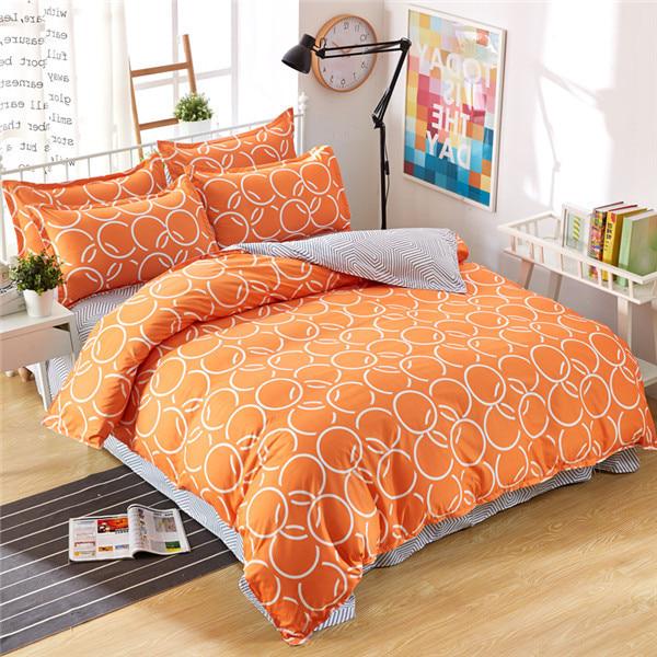 New Fashion Home Textile Bedroom Bedding Sets Colorful Geometry Duvet/Quilt Cover Bed Sheet