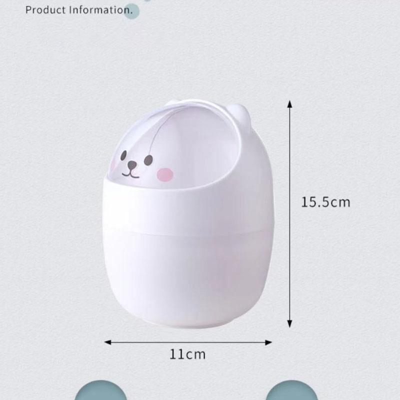 Desktop Trash Can Pen Holder Ins High-value Student Storage Bucket Desk Storage with Lid Cute Small Objects