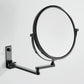 No Need To Punch Adjustable Bathroom Makeup Mirror Wall-mounted Folding Beauty Mirror Magnifying Glass Double-sided Mirror Home