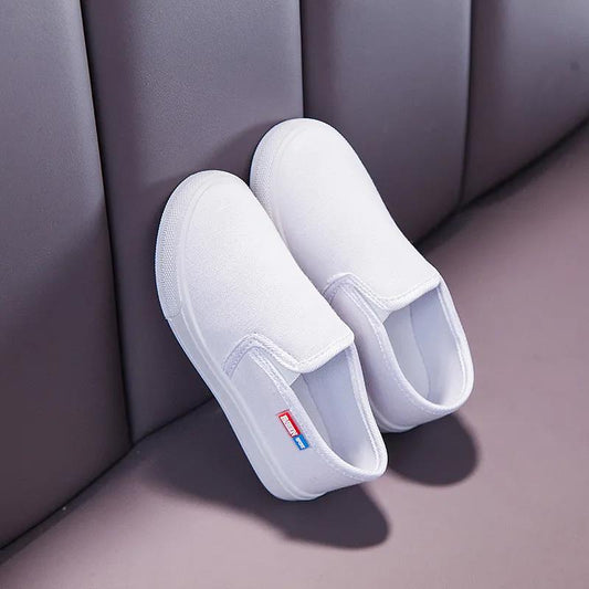 Children's Shoes for All Seasons Boys and Girls Soft Sole Anti-slip Flat Shoes Solid Color Kid's Casual Light Shoes