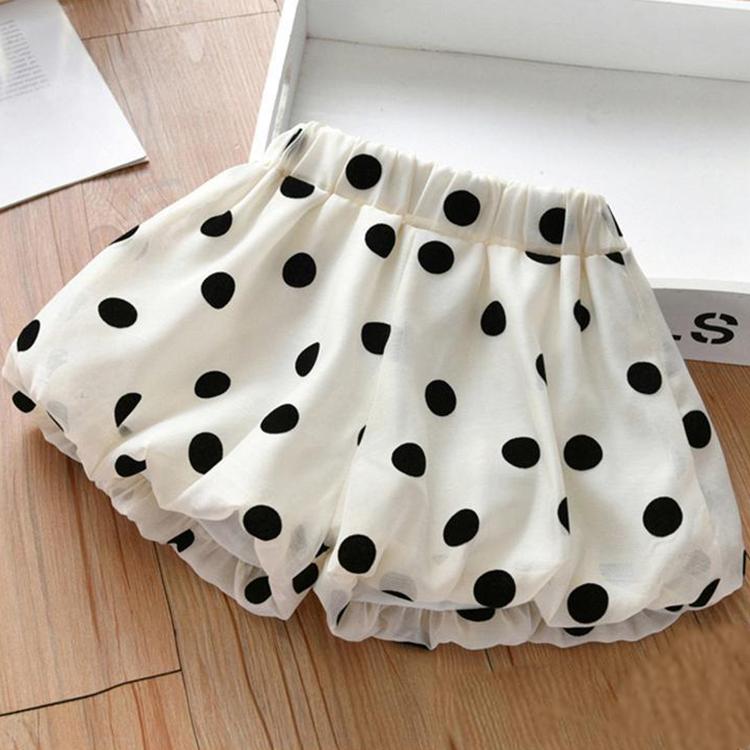 Children's Pants Summer Girls' Shorts Loose Dot Bract Pants Korean Solid Casual Pants Lantern Pants Pumpkin Pants