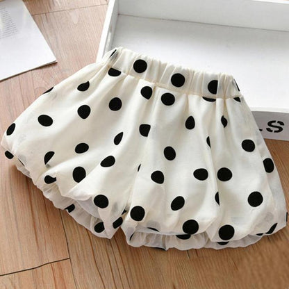 Children's Pants Summer Girls' Shorts Loose Dot Bract Pants Korean Solid Casual Pants Lantern Pants Pumpkin Pants