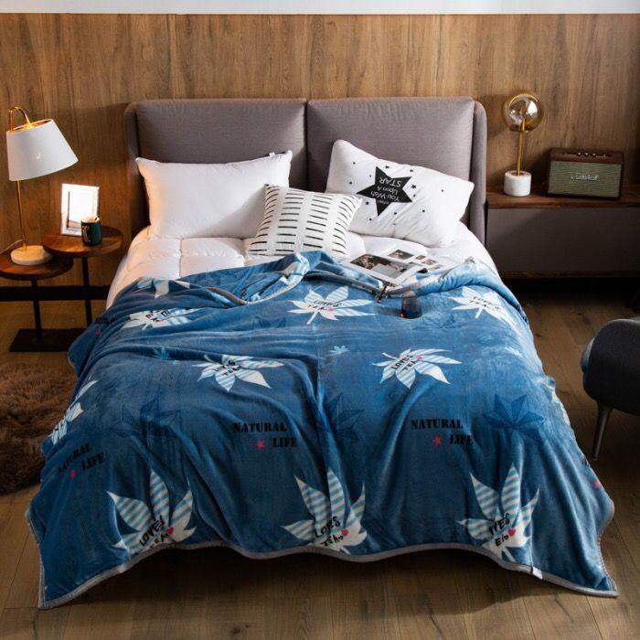 Blanket Thick Warmth In Winter Coral Fleece Bed Sheet Double Autumn Blanket Warm Flannel In Winter Double-sided Plush Blanket