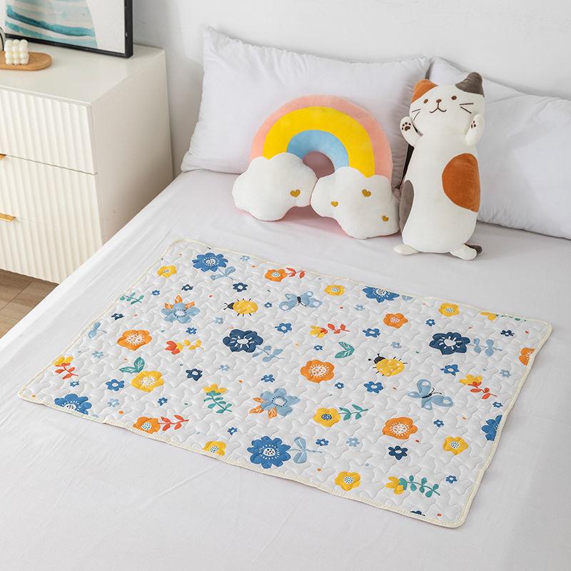 Pure Cotton Anti-slip Aunt Mats Moon Pad Can Be Washes Mesh Pad Physiology Example Holiday Anti-side Leak Dianz Baby Diaper Pad 50*70cm/70*100cm